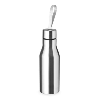 GARRAFA INOX 500ML PRATA - COM ALÇA