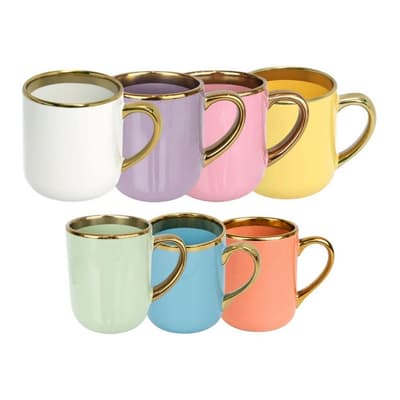 CANECA BORDA DOURADA 400 ML